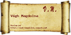 Végh Magdolna névjegykártya