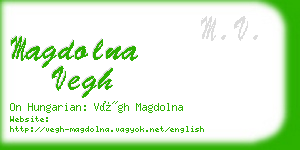 magdolna vegh business card